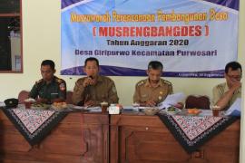 DESA GIRIPURWO GELAR MUSYAWARAH RENCANA PEMBANGUNAN DESA (MUSRENBANGDES) TAHUN ANGGRAN 2020