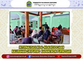 INTERNALISASI NILAI-NILAI KEJOGJAAN KALURAHAN GIRIPURWO 
