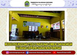 Musdus Pencermatan dan Penetapan Usulan PERLINSOS DAN DTSEN.